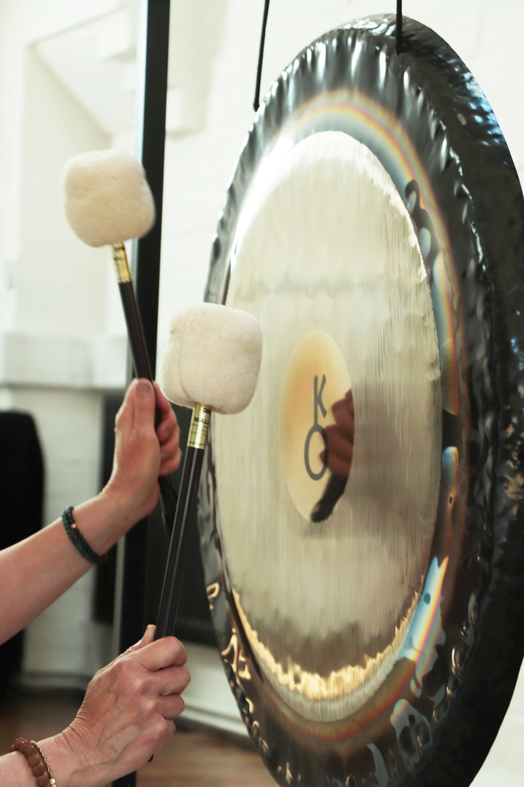 Playing the Gong